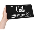 thumbnail image 4 of Cat Mom License Plate for Front of Car Sign License Plates 6x12 Inches Metal Car Plates Tag Vanity Novelty Car Decor Tag, 4 of 9