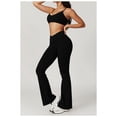 thumbnail image 4 of Conjuntos de entrenamiento for mujer, 2 piezas, sujetador deportivo, camiseta sin mangas, polainas de cintura alta, gimnasio, yoga, ropa activa, camiseta de entrenamiento for mujer, 4 of 7
