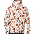 thumbnail image 7 of Daiia Autumn Brown Butterfly for Men's Fashion Hoodies & Sweatshirts with Kangaroo Pocket Hooded Sweatshirt Breathable & Moisture Wicking-3X-Large, 7 of 7
