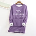 thumbnail image 1 of Birdeem sous-Vêtements d'Hiver Décontractés pour Femmes, Mode en Peluche Chaude, Manches Longues, Col Rond, 1 of 12