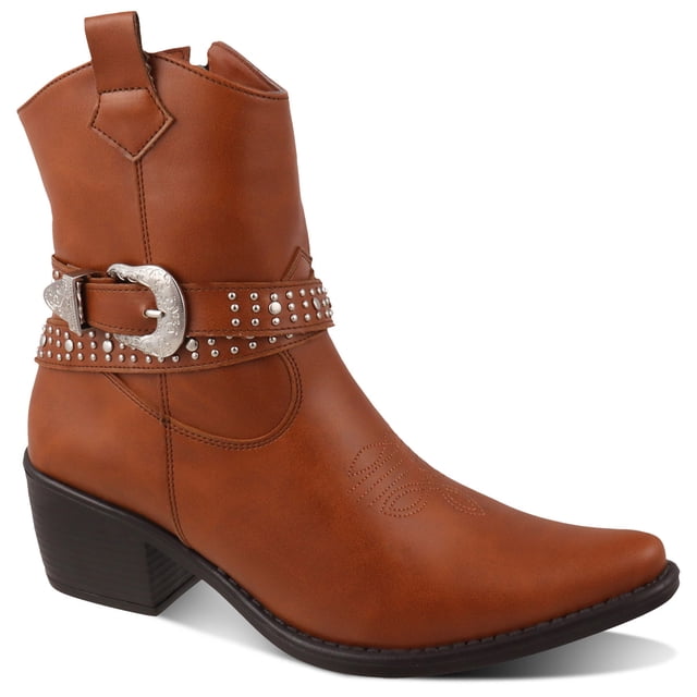 Bota vaquera Dama Dominiq Modelo 1162 Hebilla y Estoperoles