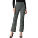 thumbnail image 1 of Pantalones de cuadros de tweed de tiro alto Inspire Chic para mujer, pantalones largos con botón frontal, negro, talla L, 1 of 5