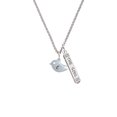thumbnail image 2 of Delight Jewelry Silvertone Little Bird Initial - C - Silvertone Hope Anchors the Soul Bar Charm Necklace, 23", 2 of 4