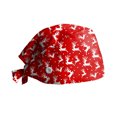 thumbnail image 2 of XIAOCHA Womens Holiday‑Floral Scrub Cap Breathable Work Head Wrap,B, 2 of 2