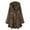 Brown, variant on Oversized Cardigans Women Hooded Button Tops Printed Wool Loose Jacket Plush Lightweight Outwear Coats