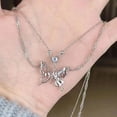 thumbnail image 1 of pink diamond love diamond necklace, 1 of 5