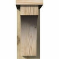 thumbnail image 2 of 6"W x 14"D x 14"H Huntington Rough Sawn Corbel w/Backplate, Douglas Fir, 2 of 9