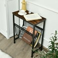 thumbnail image 4 of Gymax 2PCS Narrow End Table with Holder Sling Industrial Accent Console Table, 4 of 10