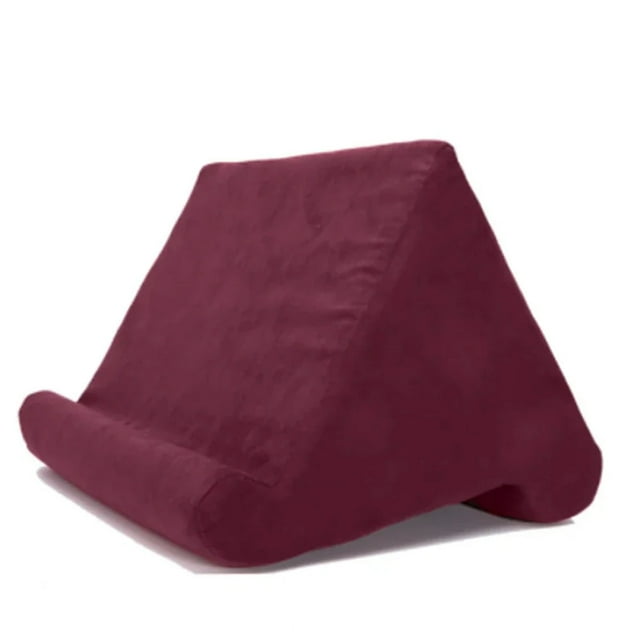 Support de Tablette en Éponge pour IPad Samsung Huawei Xiaomi, Support de Tablette pour Téléphone Mobile, Oreiller de Soutien, Support de Lecture Multi-angle, Rouge Vin