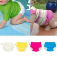 thumbnail image 3 of Baby Swim Diaper for Infant Swimming Reusable Washable Pool Pants Cloth Nappy White (for5-10KG), 3 of 8