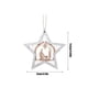 thumbnail image 3 of Decoraciones de Árbol de Navidad Decoraciones de Navidad Decoración de Escena Estable de Navidad de Interior Decoración de Árbol de Madera Decoraciones de Navidad Estables de Madera de Plata Y Blanco, 3 of 7