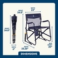 thumbnail image 6 of GCI Outdoor Freestyle Rocker Elite Folding Rocking Camping Chair, Rich Blue, 6 of 12