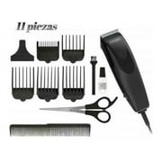 WAHL 11 Piece Hair Clipper Haircutting Kit Clipper Trimmer W/ 5 Guide Combs Powerful Motor Cutter Set Home or Shop