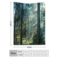 thumbnail image 3 of Creowell Tall Trees Sunbeam Durable Soft and Warm Flannel Blanket for Couch Bed Sofa, Lightweight Multifunctional Blanket for Sofa, Travel, Camping, Bed, Chair, All Season Gift 30x40in, 3 of 7