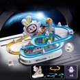 thumbnail image 4 of Space Bunny Track Raceway Playset Roller Toy Set With LED Flashing Lights And Music On/Off Button Toddlers And Kids, 4 of 7