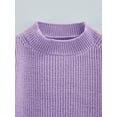 thumbnail image 6 of Kiapeise Toddler Baby Girl Boy Oversized Chunky Sweater Crewneck Sweatshirt Infant Fall Winter Warm Knit Tops Clothes, 6 of 9