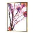 thumbnail image 1 of Abstrait Fleurs Peintes à la Main Pourpre - Toile Encadrée Traditionnelle, 1 of 3