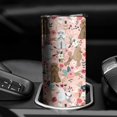 thumbnail image 3 of 20oz Poodle Dog and Flower Floral Skinny Tumblers Stainless Steel Tumbler with Lid and Straw,Vacuum Insulated Double Wall Travel Tumbler Cups with Cleaning Brush for Coffee,Tea, 3 of 6