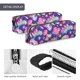 thumbnail image 4 of Easygdp Skull rainbow mushroom colorful para Estuche de Lápices de Cuero, Estuche de Papelería de Cuero, Estuche de Gran Capacidad con Cremallera, 4 of 7
