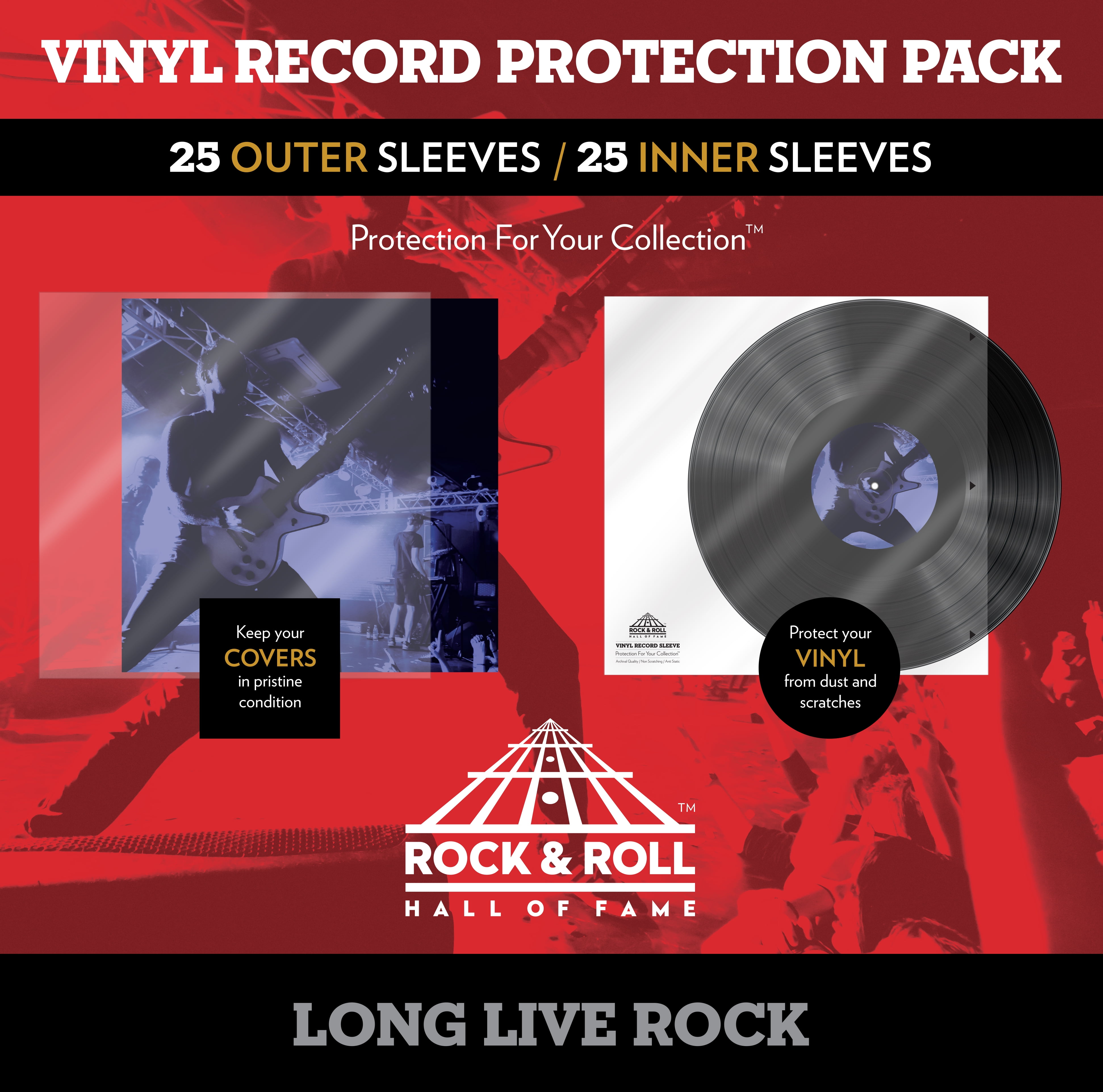 12 Vinyl Protective Sleeves 100pcs – Backstage Rock Shop