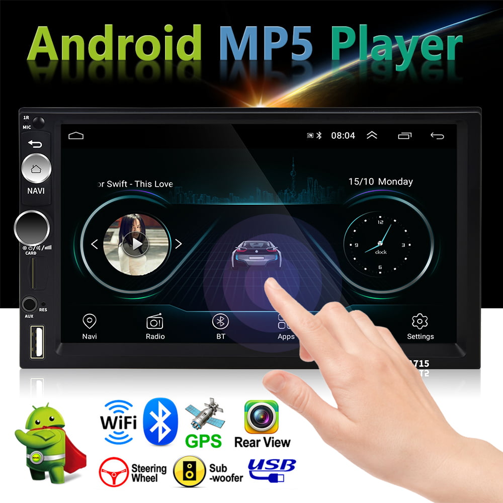 Details about  / 7/'/' 2DIN Android 8.1 Radio GPS Navigation Stereo Multimedia MP5 Player Bluetooth