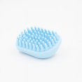 thumbnail image 1 of 10*0.7cmblue1pcs Cepillo de masaje para perros y gatos, cepillo de baño para mascotas fácil de limpiar con placa de silicona extraíble - Peine para perros y gatos de pelo medio y largo, 1 of 5