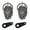 Indian Skull, variant on 【2Pack】Motorcycle Bells for Biker Good Luck Riding Bells with Hanger Motorcycle Accessory or Keychain for Luck
