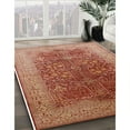 thumbnail image 2 of Ahgly Company Indoor Rectangle Mid-Century Modern Brown Sand Brown Oriental Area Rugs, 6' x 9', 2 of 6