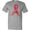 AC-Heather Grey, variant on Inktastic Heart Health Awareness Red Ribbon Made of Hearts T-Shirt