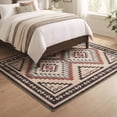 thumbnail image 4 of Kzaei 5'x7' Area Rug for Living Room Bedroom, Washable Soft Rug with Non-Slip Backing, Large Floral Vintage Distress Print Pattern Carpet, 4 of 6
