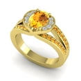 thumbnail image 2 of 2.35 Carat Oval Cut Citrine Gemstone Wonderful Anniversary Ring for Women Solid 14K Yellow Gold Size 9 by Diamond-Capitals, 2 of 8