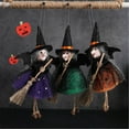 thumbnail image 5 of PYPESEEWY Halloween Hanging Tree Ornaments,Pumpkin/Ghost/Witch/Black Cat Pendant Halloween Hanging Ghost Decoration for Home Indoor/Outdoor Party Supplies Decor Halloween Decorations, 5 of 5