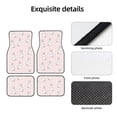 thumbnail image 4 of Fuzoiu Rabbit Print Carpet Floor Mats for Car,Car Foot Mat Set,Universal Fit 4 Piece Mat Pad Set,Fits Most Cars Trucks Vans Sedans SUV Auto Carpet Mat Se, 4 of 7