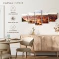 thumbnail image 4 of Elephant Stock Grand Canyon Sunrise Wall Art - Horizontal Multi Panel Canvas - Living Room Wall Decor - Nature Multi Panel - Brown And Orange Decor - 29" x 12", 4 of 4