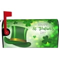 thumbnail image 2 of Happy St Patricks Day Mailbox Covers Magnetic Standard Size 18 X 21 Inch Green Shamrock Mailbox Wraps Mailbox Decals Post Letter Box Cover for Holiday Garden Yard Decor, 2 of 6