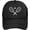 A7643, variant on Crossed Racket and Tennis Baseball Cap Classic Solid Color Adjustable Mesh Baseball Cap for Men Women Black