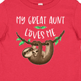thumbnail image 4 of Inktastic My Great Aunt Loves Me Cute Sloth and Baby Boys or Girls Baby T-Shirt, 4 of 5