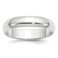 thumbnail image 5 of 14K White Gold 5mm Half-Round Band Ring Size 6, 5 of 7
