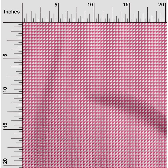 oneOone Georgette Viscose Fabric Triangle Geometric Printed Fabric 1 Yard 42 Inch Wide