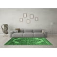 thumbnail image 3 of Ahgly Company Indoor Rectangle Oriental Emerald Green Industrial Area Rugs, 7' x 9', 3 of 4