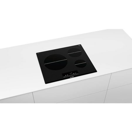 Bosch - 500 Series 24" Built-In Electric Induction Cooktop with 3 elements - Black