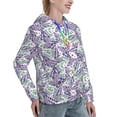 thumbnail image 6 of Lsque Lavender Flowers Pattern Casual Women's Hoodie,Hooded Sweatshirt with Kangaroo Pocket,Pullover Hoodie with Eye-catching Drawstrings-Small, 6 of 7