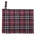 thumbnail image 5 of Bolsa de pañales portátil para bebé, bolsa de pañales de tela seca y húmeda, resistente al agua, para viajes, Yoga, gimnasio, ropa mojada, cuadros rojos, 5 of 5