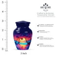 thumbnail image 2 of MUKTIVE Beach Cremation Urn for Human Ashes Adult Male & Female, Large Decorative Blue Urns for Adult Men & Women, Small Urns for Funeral, Memorial Urn for Dad (1 Large, 4 Keepsake), 2 of 7