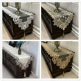 thumbnail image 4 of Oval Lace Table Runner Dining Table Runner Anti-dust Embroidered TV Cabinet Tablecloth with Tassel Pendant Table Flag Home Decor, 4 of 7