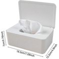 thumbnail image 2 of Wipes Dispenser, Dustproof Tissue Storage Box Case Wet Wipes Dispenser With Lid-, 2 of 5
