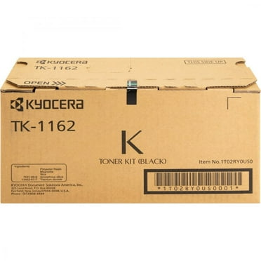 Black Toner Cartridge for Kyocera TK-1162 ECOSYS P2040dw, Genuine Kyocera Brand