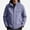 Purple, variant on Zefriona Men's Water-Resistant Hooded Softshell Jacket with Zip Pockets for Hiking Khaki M