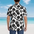thumbnail image 6 of Balery Hand Drawn Tomatoes Print Men's Hawaiian Shirts Short Sleeve Beach Shirt Relaxed Fit Vacation Button Down Shirts-Small, 6 of 9