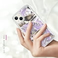 thumbnail image 5 of Casetego for iPhone 15 Plus Case,Shiny Bling Marble Full Body Protective Support Wireless Charing Bumper Rugged Anti-Scratch Hybrid Rubber Case Cover,Purple, 5 of 6